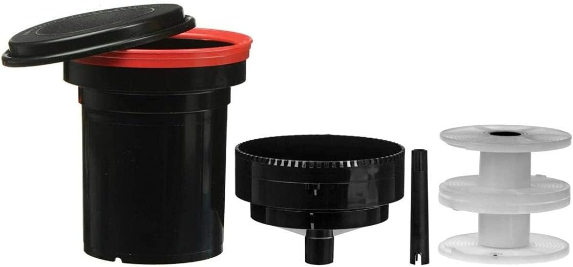 Paterson Universal Developing Tank and Two Reels with DarkRoom Bag Bundle (4x35mm or 2x120mm Film Rolls) (3 Items)