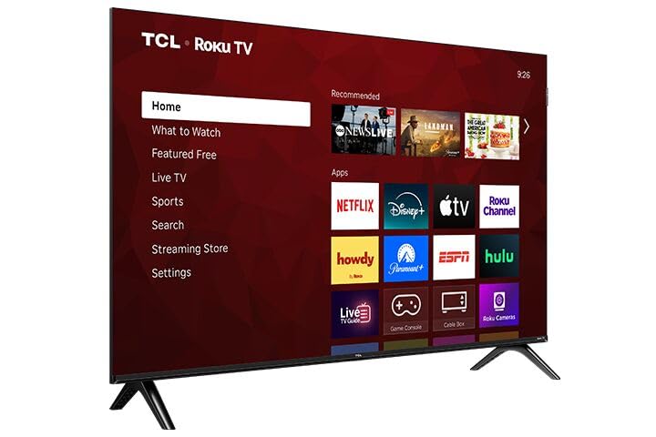 TCL 32-Inch Class R3D Series QLED Roku Smart TV | FullView Bezel-Less Design, Google Cast & AirPlay 2 | Television for Bedroom, Dorm & Kitchen (32R3D, 2026) Streaming Live Local News, Sports & Movies