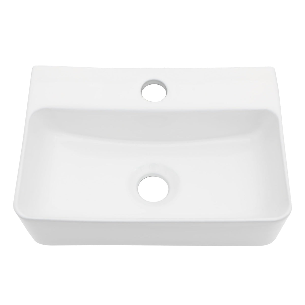 Sarlai Black Vessel Sink Rectangular - 24"x14" Modern Bathroom Vessel Sink Rectangle Above Counter Black Ceramic Porcelain Lavatory Vanity Sink Art Basin
