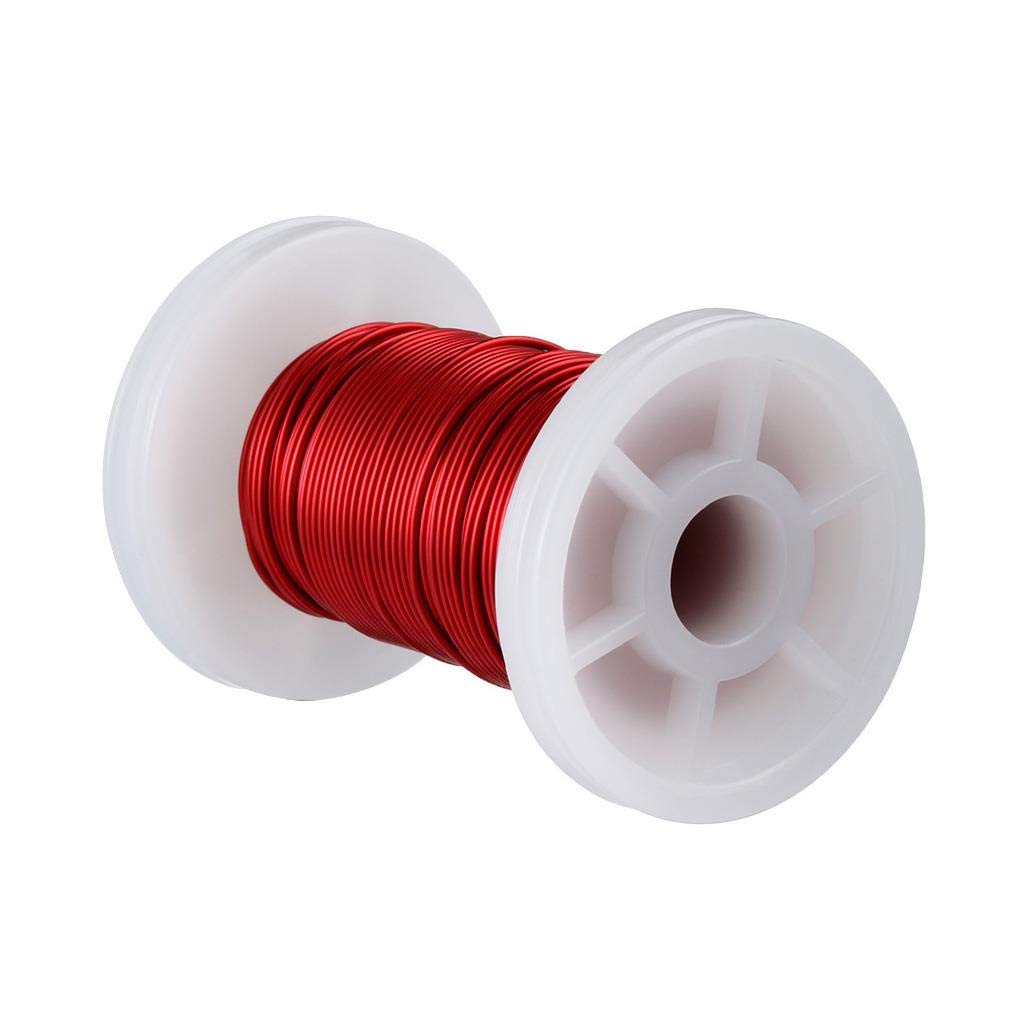 BNTECHGO 24 AWG Magnet Wire 3 lb Red Enameled Copper Wire 0.0197"(0.50mm)