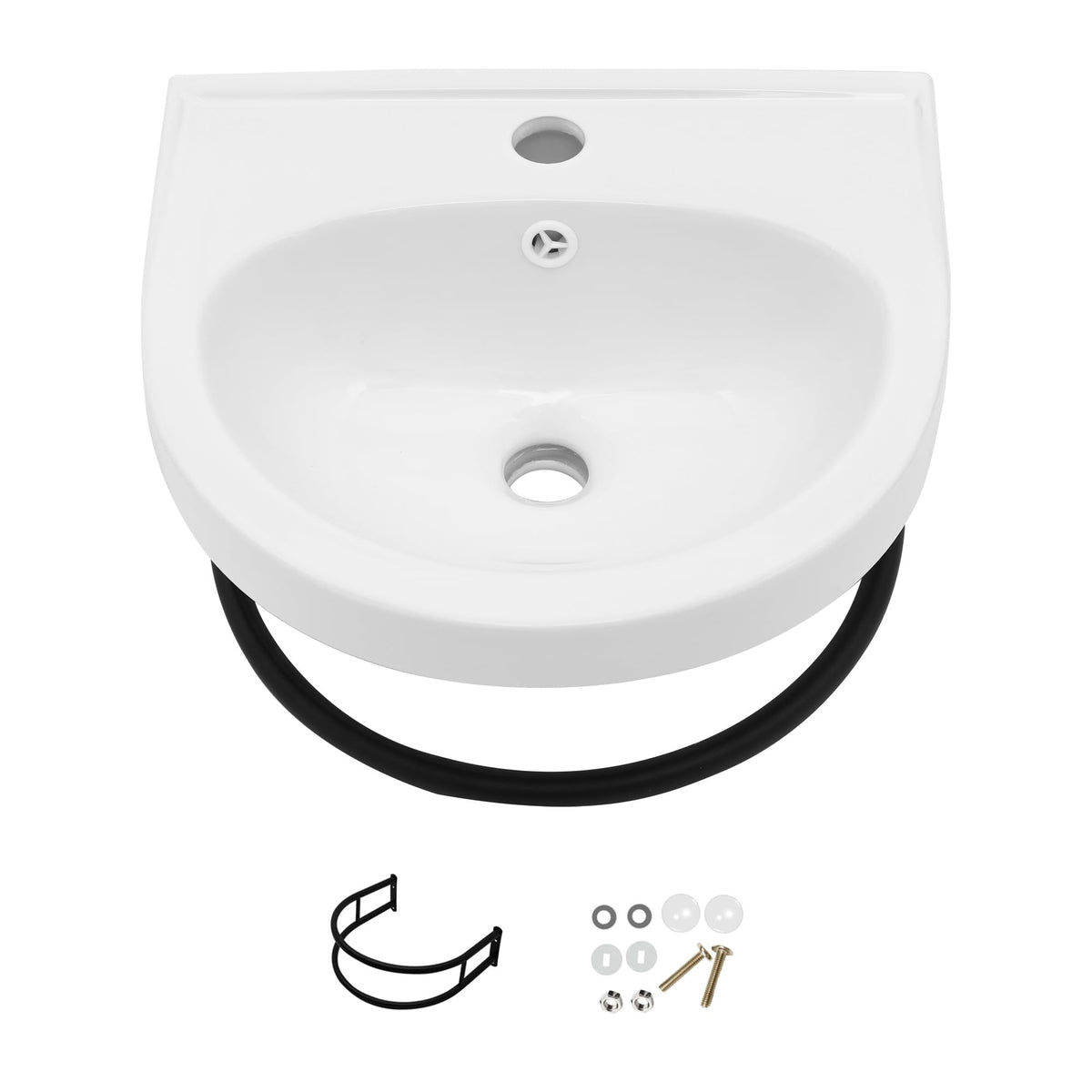 Sarlai Black Vessel Sink Rectangular - 24"x14" Modern Bathroom Vessel Sink Rectangle Above Counter Black Ceramic Porcelain Lavatory Vanity Sink Art Basin