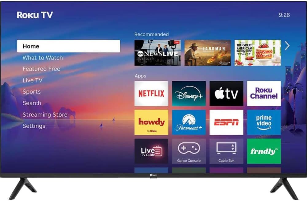 Roku 50" Select Series 4K QLED TV HDMI CPS Streaming Bundle 2026
