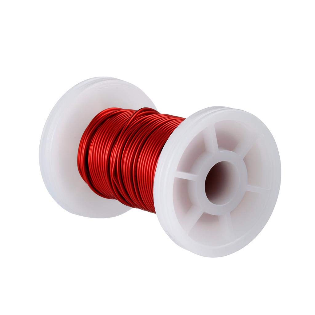 BNTECHGO 24 AWG Magnet Wire 3 lb Red Enameled Copper Wire 0.0197"(0.50mm)