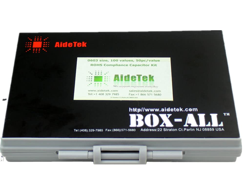 AideTek 37 Values 0805 Size 10PC/Value Inductor Kit 5% 2.7nH - 910nH
