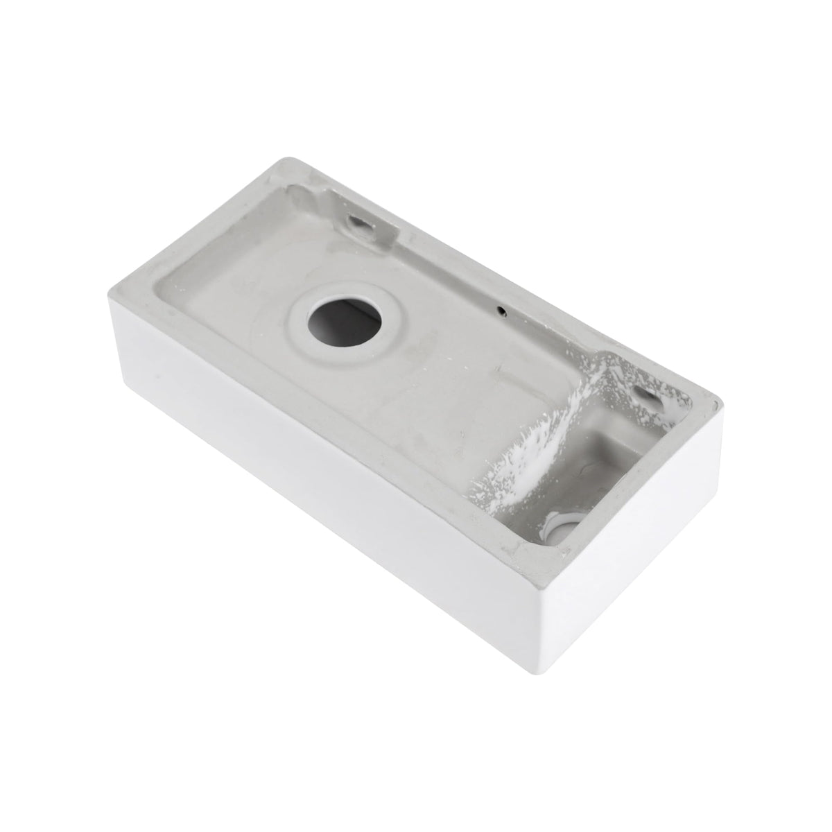 Sarlai Black Vessel Sink Rectangular - 24"x14" Modern Bathroom Vessel Sink Rectangle Above Counter Black Ceramic Porcelain Lavatory Vanity Sink Art Basin