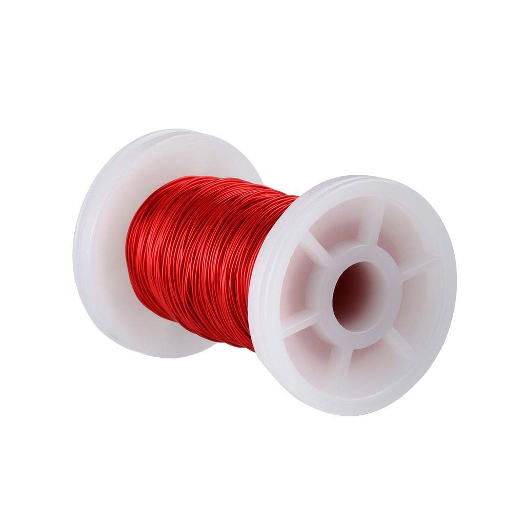 BNTECHGO 24 AWG Magnet Wire 3 lb Red Enameled Copper Wire 0.0197"(0.50mm)