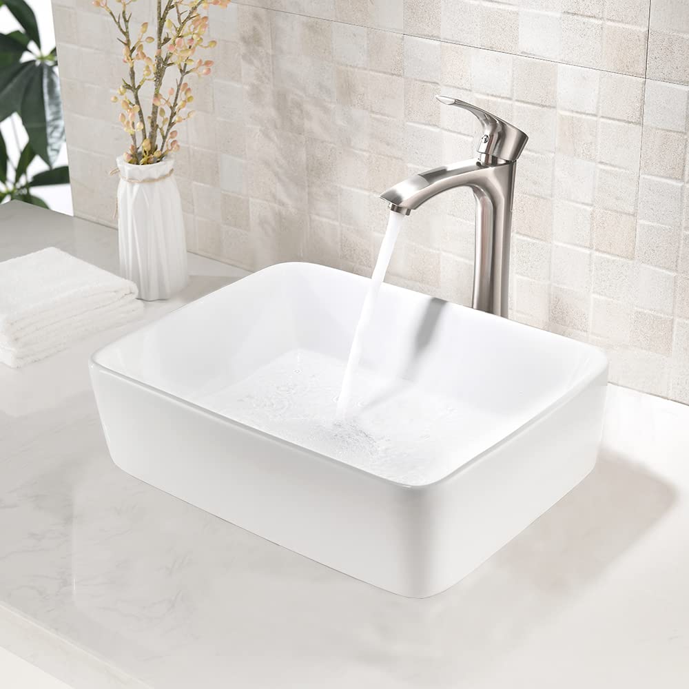 20 inch Black Vessel Sink Rectangular 20x14 Bathroom Above Counter
