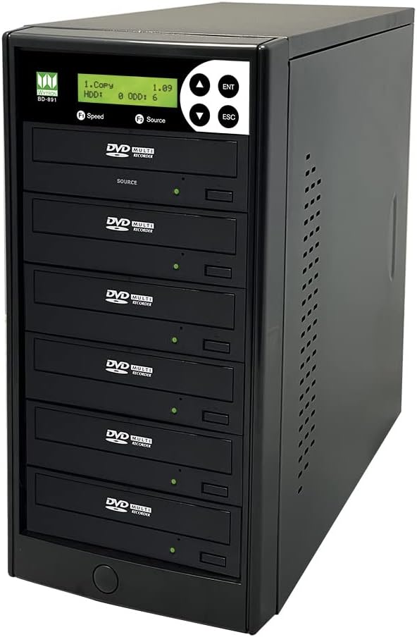 1 to 5 DVD Duplicator SATA CD DVD Burner Standalone Copier