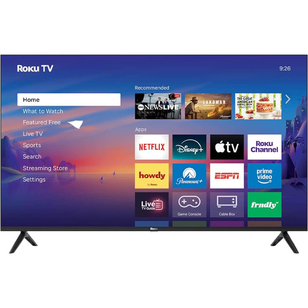 Roku Select Series 4K QLED Smart TV Bundle with HDMI & CPS Plan (55)