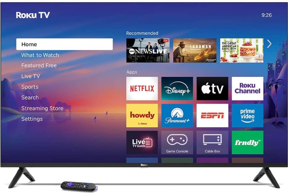 Roku Select Series 4K QLED Smart TV Bundle with HDMI & CPS Plan (55)