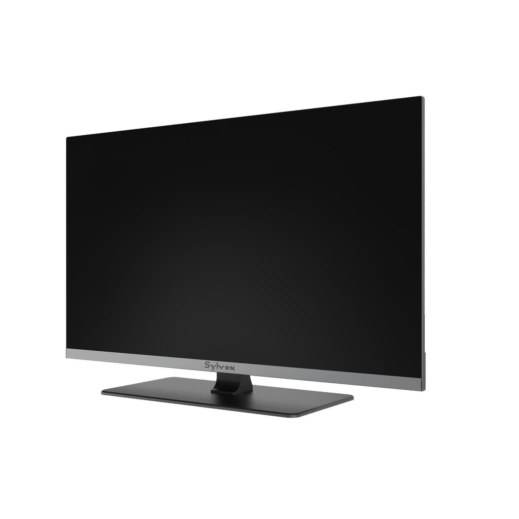 SYLVOX 24'' Smart RV TV, 12V/24V Google TV with Built-in DVD Player