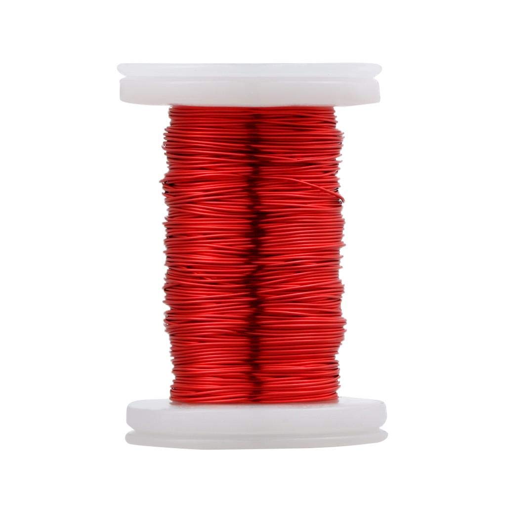 BNTECHGO 24 AWG Magnet Wire 3 lb Red Enameled Copper Wire 0.0197"(0.50mm)