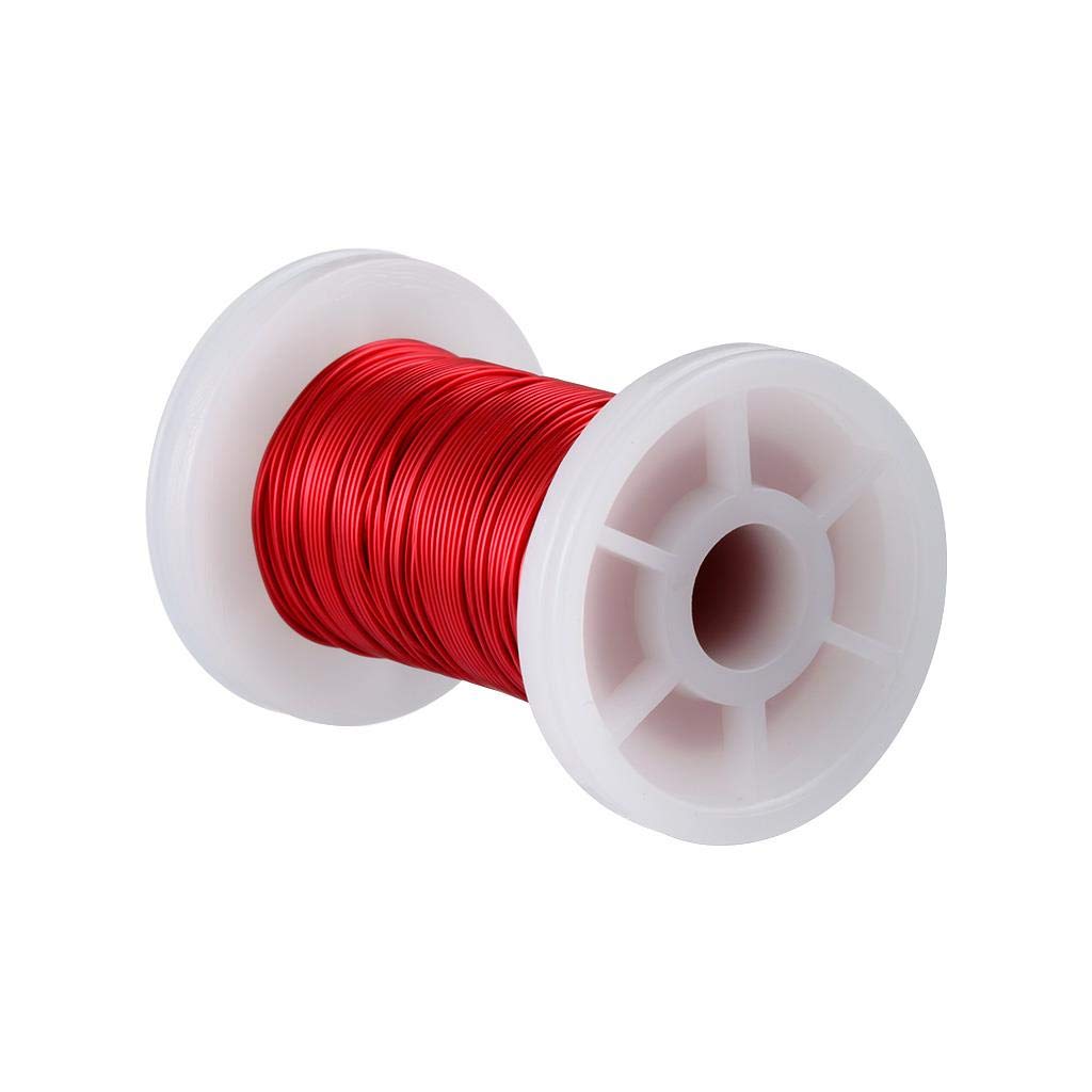 BNTECHGO 24 AWG Magnet Wire 3 lb Red Enameled Copper Wire 0.0197"(0.50mm)