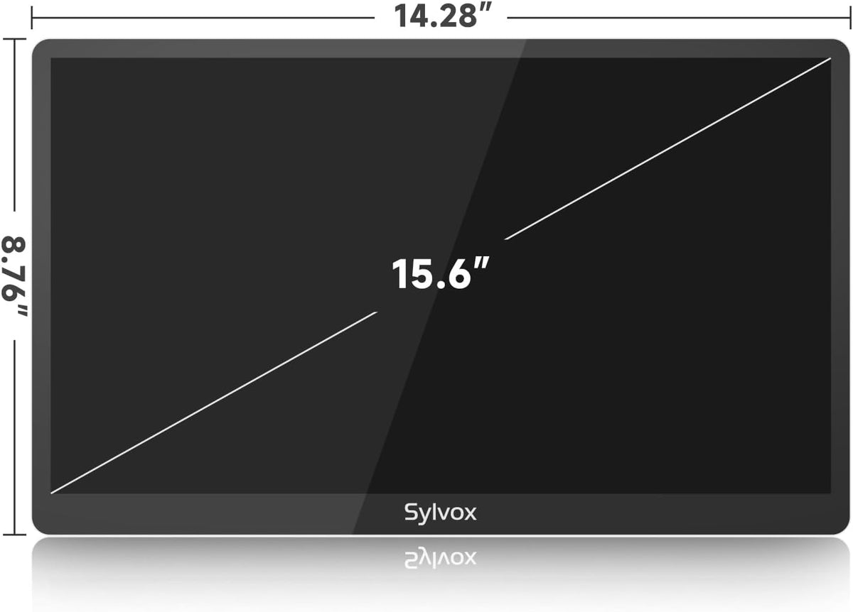 SYLVOX Kitchen TV, Small Smart TV for Kitchen, 15.6 inch Under Cabinet TVs