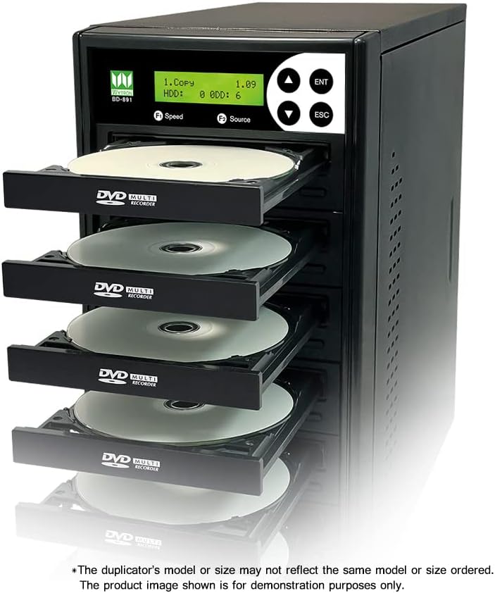 1 to 5 DVD Duplicator SATA CD DVD Burner Standalone Copier