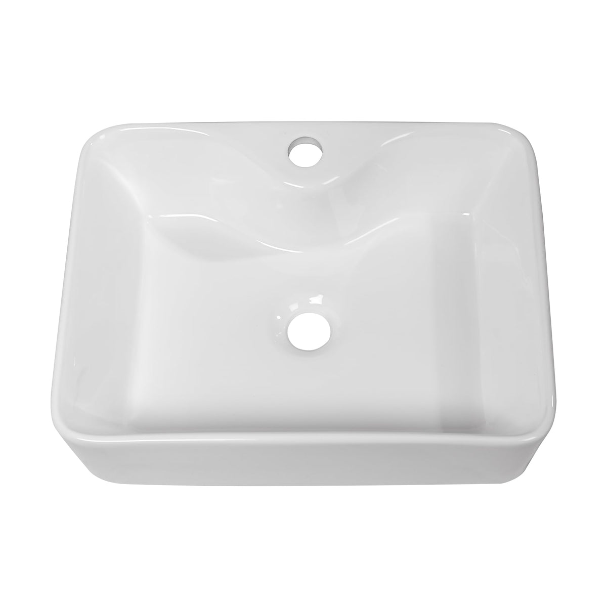 Sarlai Black Vessel Sink Rectangular - 24"x14" Modern Bathroom Vessel Sink Rectangle Above Counter Black Ceramic Porcelain Lavatory Vanity Sink Art Basin
