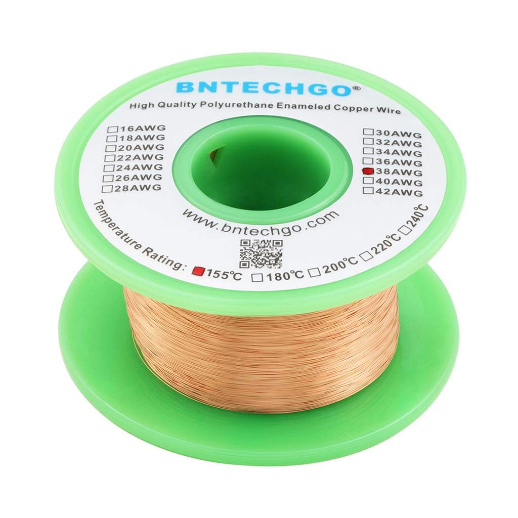 BNTECHGO 28AWG Magnet Wire 3lb Natural Enameled Copper Wire 0.0122"(0.31mm)