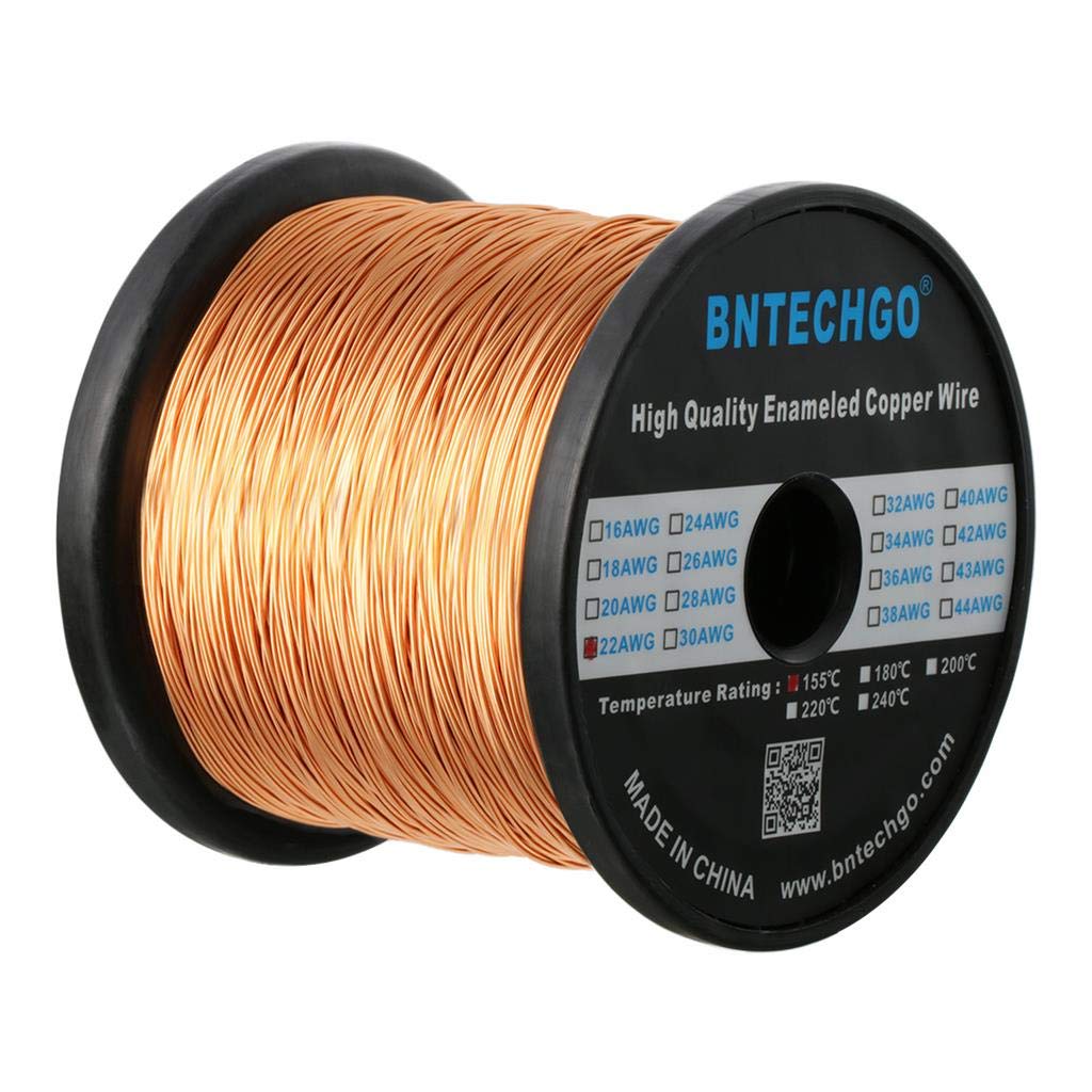 BNTECHGO 28AWG Magnet Wire 3lb Natural Enameled Copper Wire 0.0122"(0.31mm)