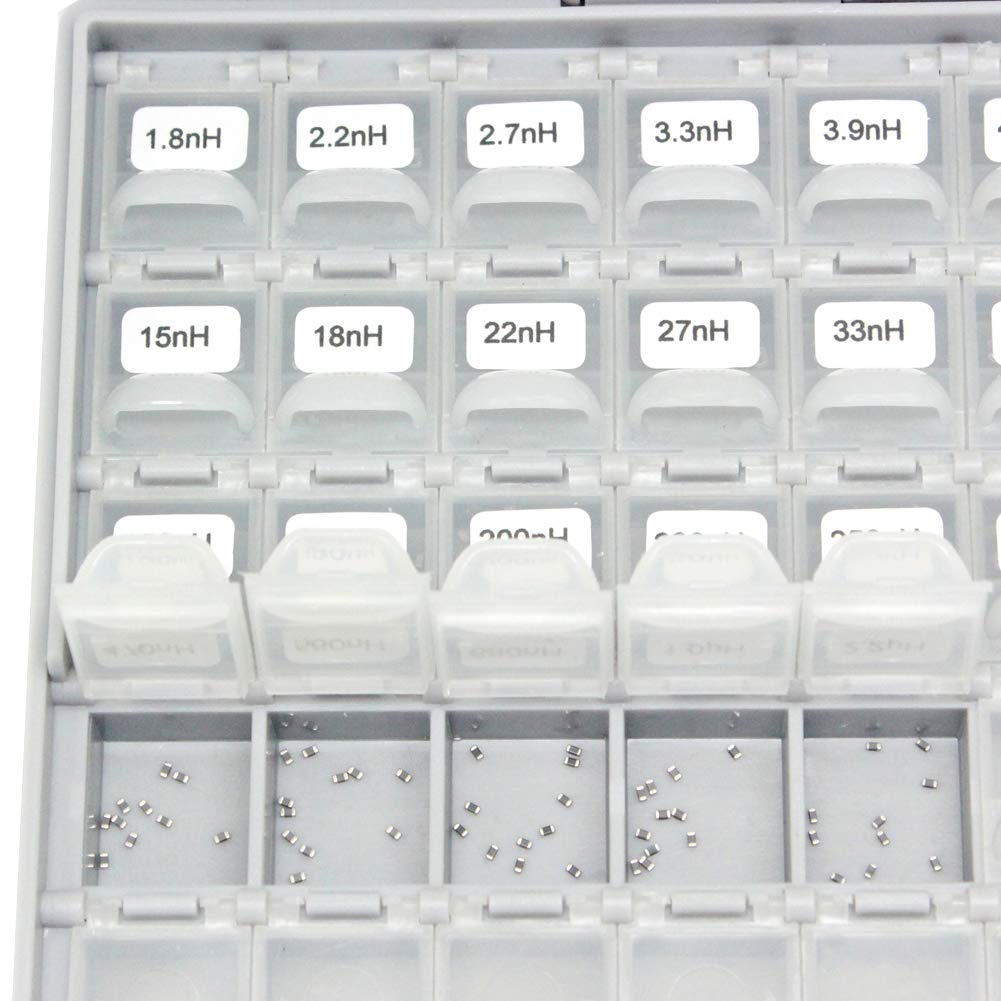 AideTek 37 Values 0805 Size 10PC/Value Inductor Kit 5% 2.7nH - 910nH