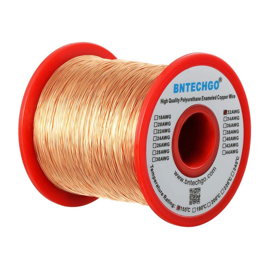 BNTECHGO 28AWG Magnet Wire 3lb Natural Enameled Copper Wire 0.0122"(0.31mm)