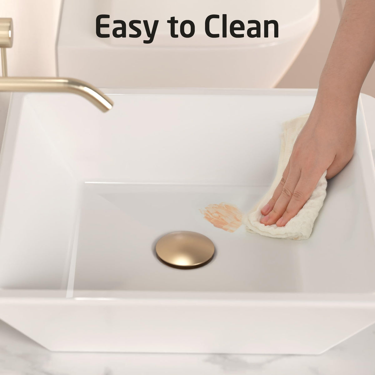 KES Matte Black 20 Inch Bathroom Vessel Sink Above Counter Rectangular Countertop Sink for Cabinet Lavatory Vanity, Ceramic, BVS123S50-BK