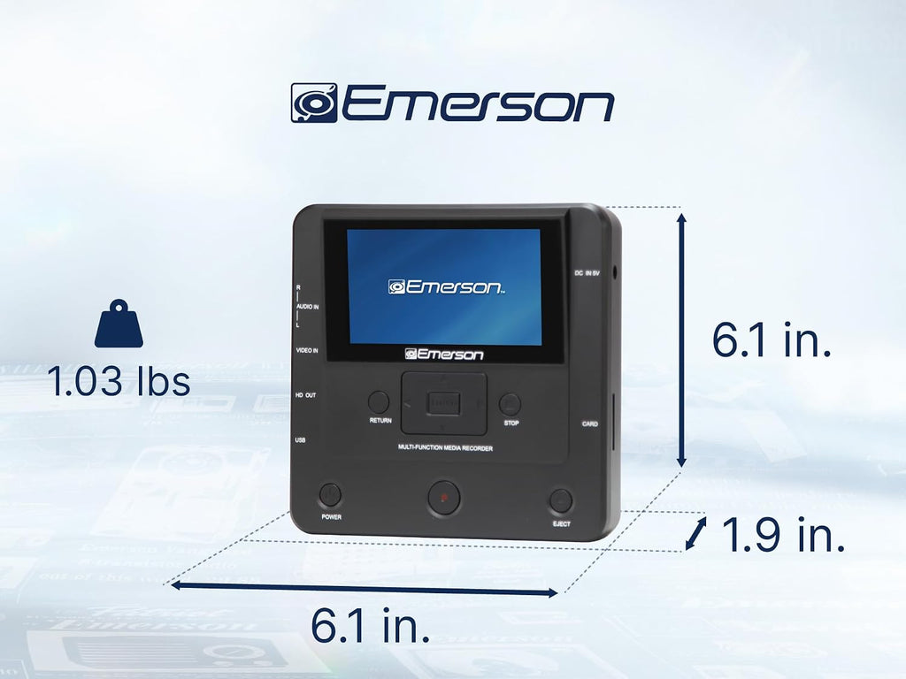 Emerson EMT-1200 Multimedia Recorder, 4.3-Inch