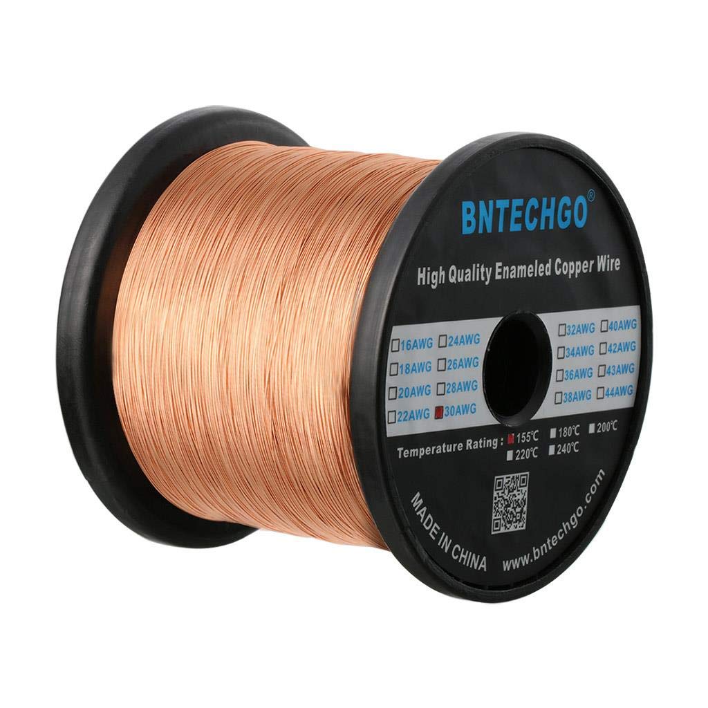 BNTECHGO 28AWG Magnet Wire 3lb Natural Enameled Copper Wire 0.0122"(0.31mm)