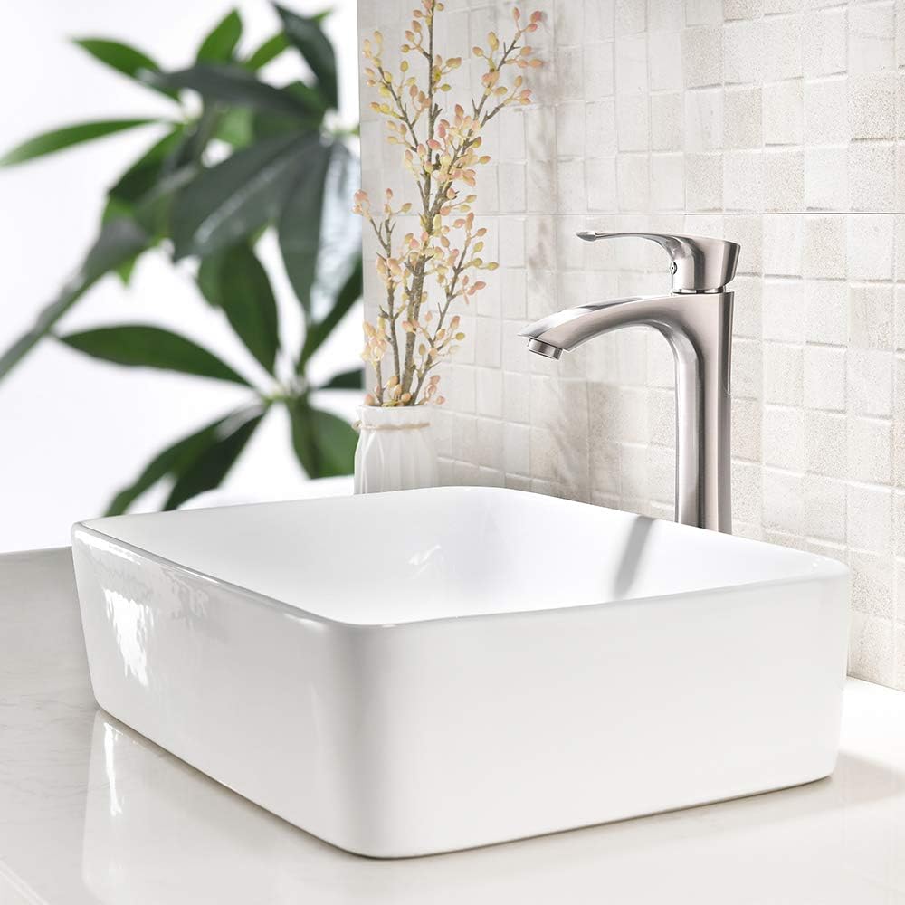 20 inch Black Vessel Sink Rectangular 20x14 Bathroom Above Counter