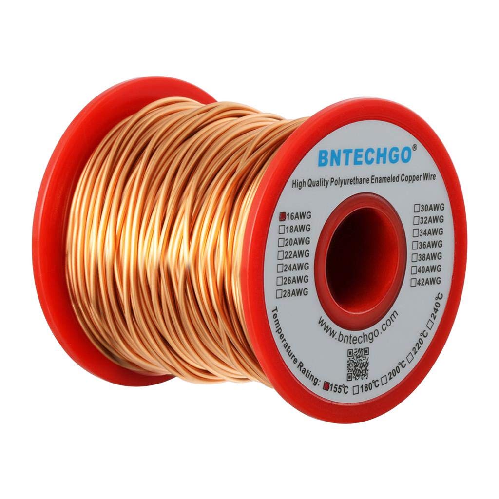 BNTECHGO 28AWG Magnet Wire 3lb Natural Enameled Copper Wire 0.0122"(0.31mm)