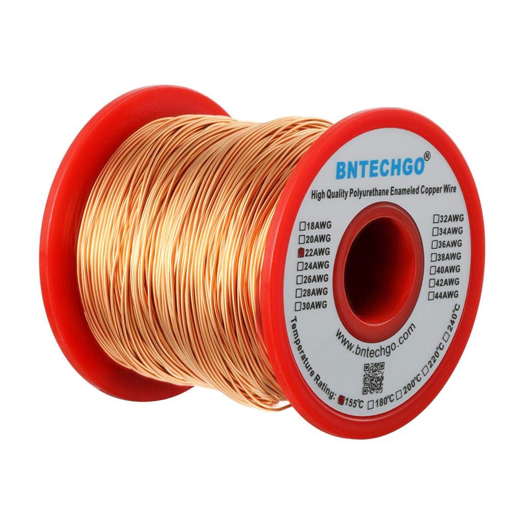 BNTECHGO 28AWG Magnet Wire 3lb Natural Enameled Copper Wire 0.0122"(0.31mm)