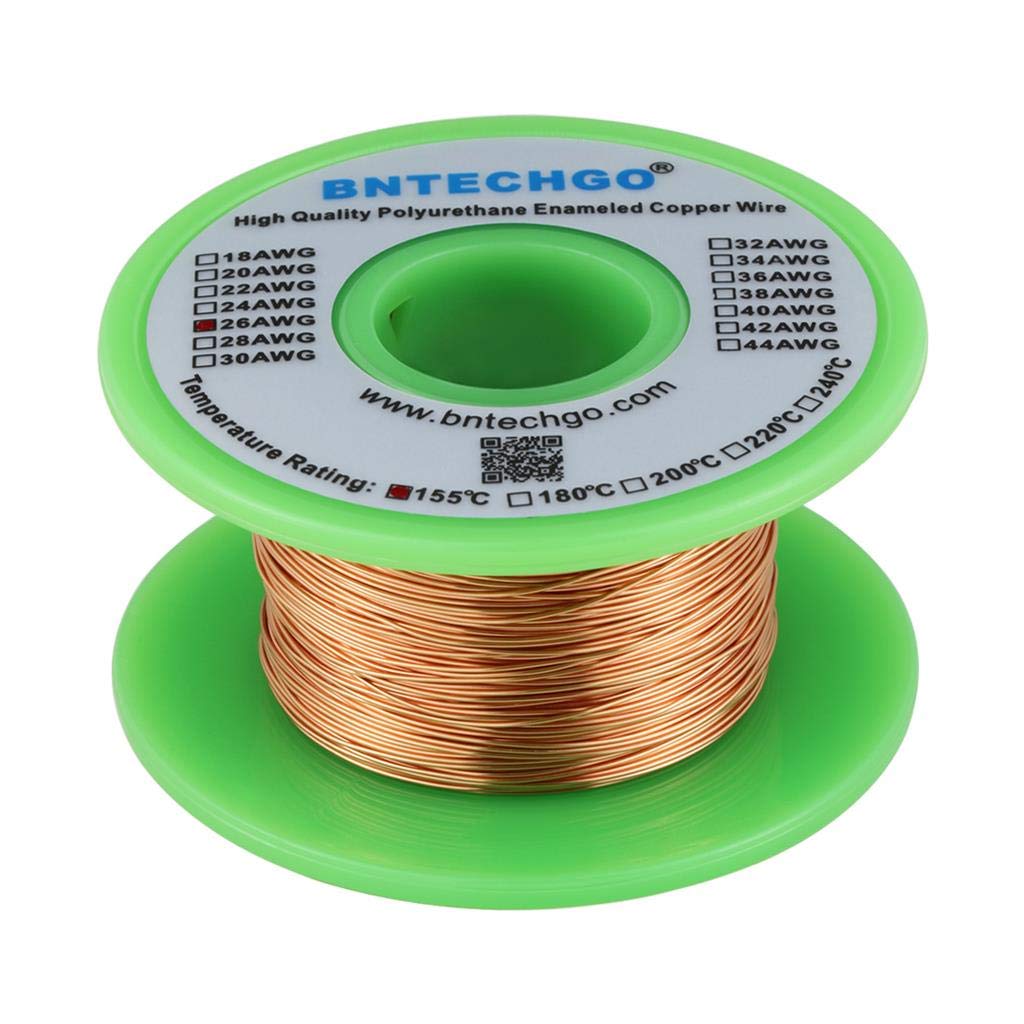 BNTECHGO 28AWG Magnet Wire 3lb Natural Enameled Copper Wire 0.0122"(0.31mm)