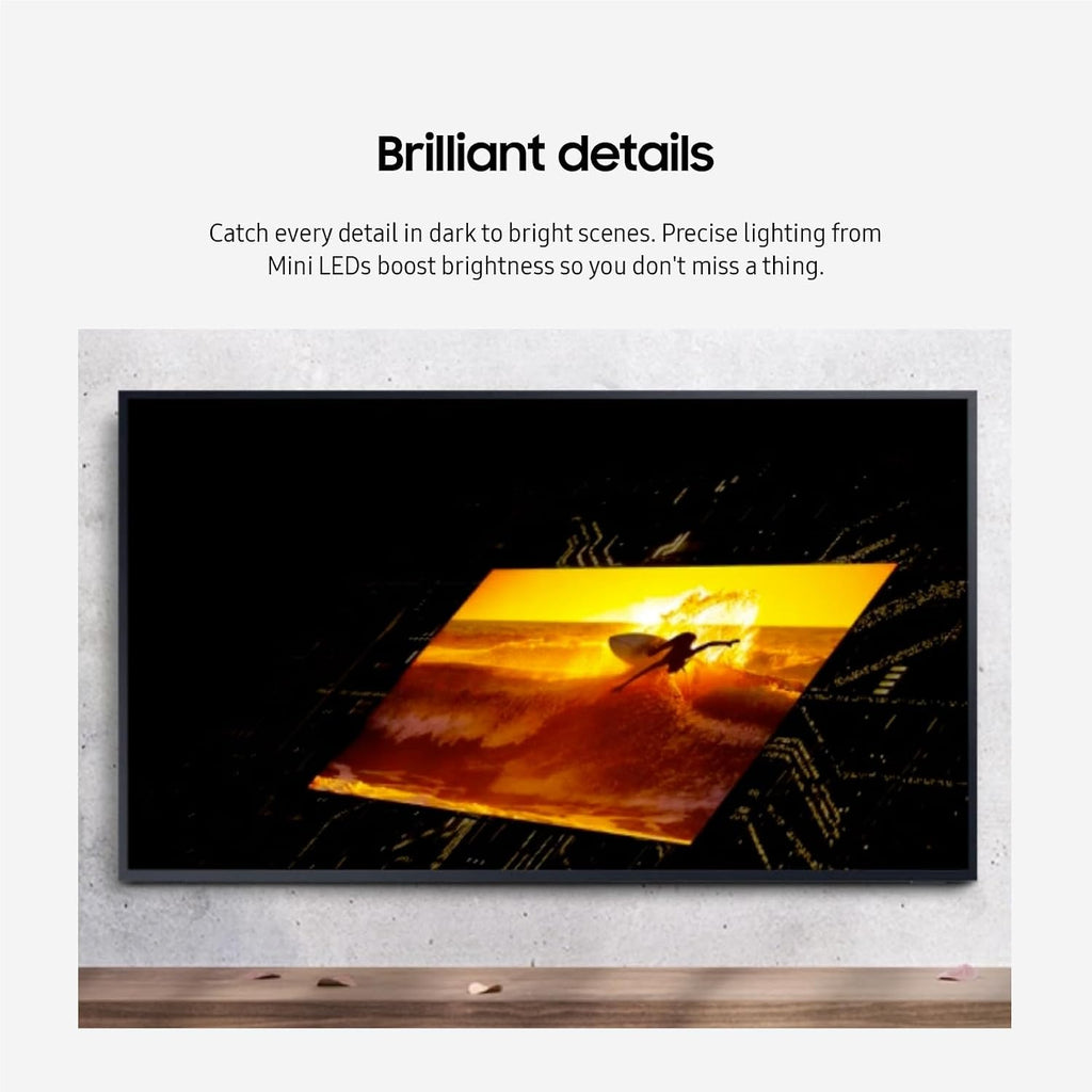 Samsung 55-Inch Class Neo QLED 4K The Terrace Partial Sun, Quantum HDR+, Dolby Atmos, Wide Viewing Angle, Weather Resistant, Anti-Glare Outdoor Smart TV (QN55LST7DAFXZA, 2024 Model) (Renewed)