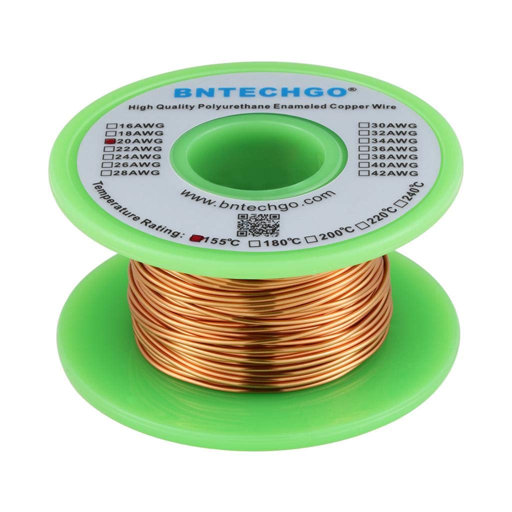 BNTECHGO 28AWG Magnet Wire 3lb Natural Enameled Copper Wire 0.0122"(0.31mm)