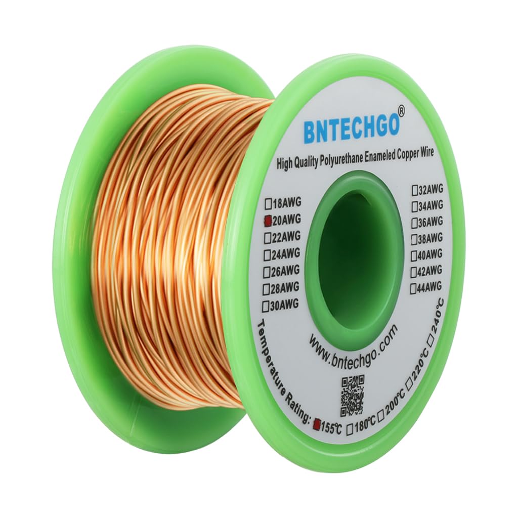 BNTECHGO 28AWG Magnet Wire 3lb Natural Enameled Copper Wire 0.0122"(0.31mm)