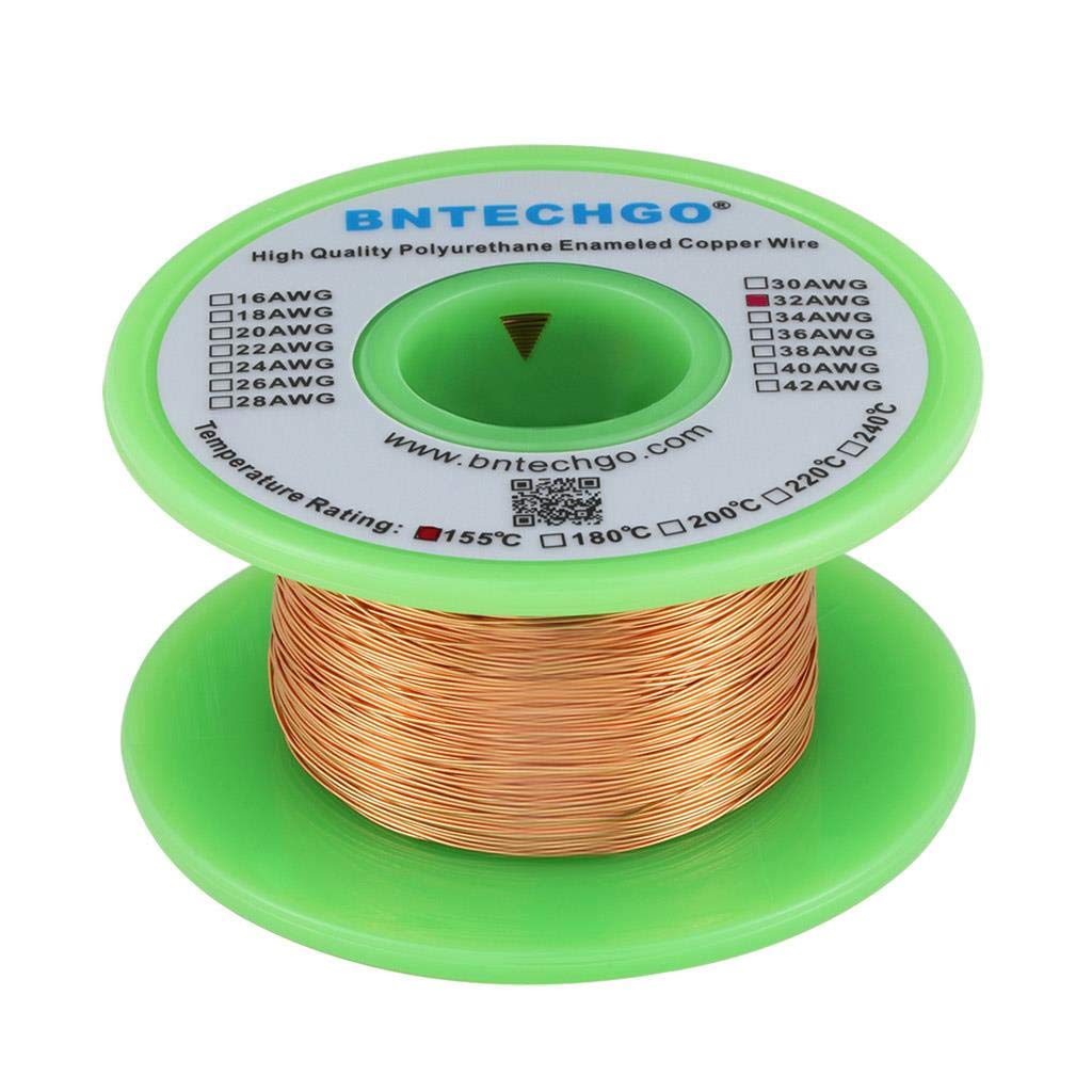 BNTECHGO 28AWG Magnet Wire 3lb Natural Enameled Copper Wire 0.0122"(0.31mm)