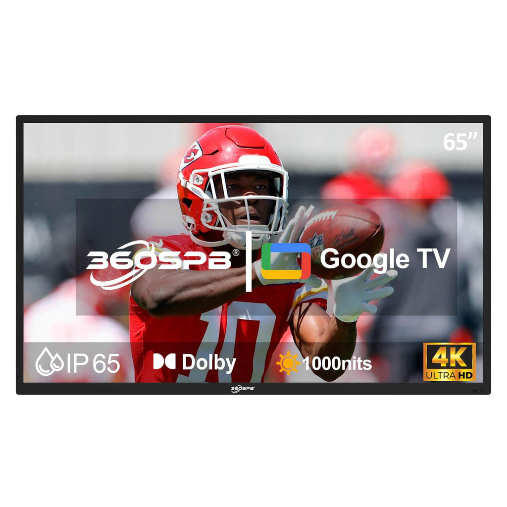 55" Outdoor TV, 4K UHD Google TV, 1000nits High Brightness Smart TVs