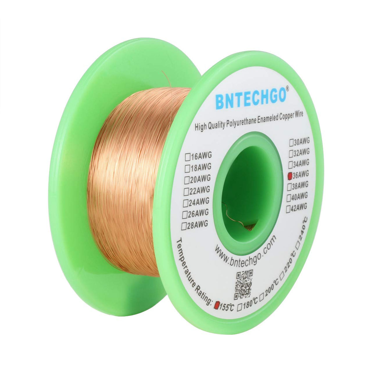 BNTECHGO 28AWG Magnet Wire 3lb Natural Enameled Copper Wire 0.0122"(0.31mm)