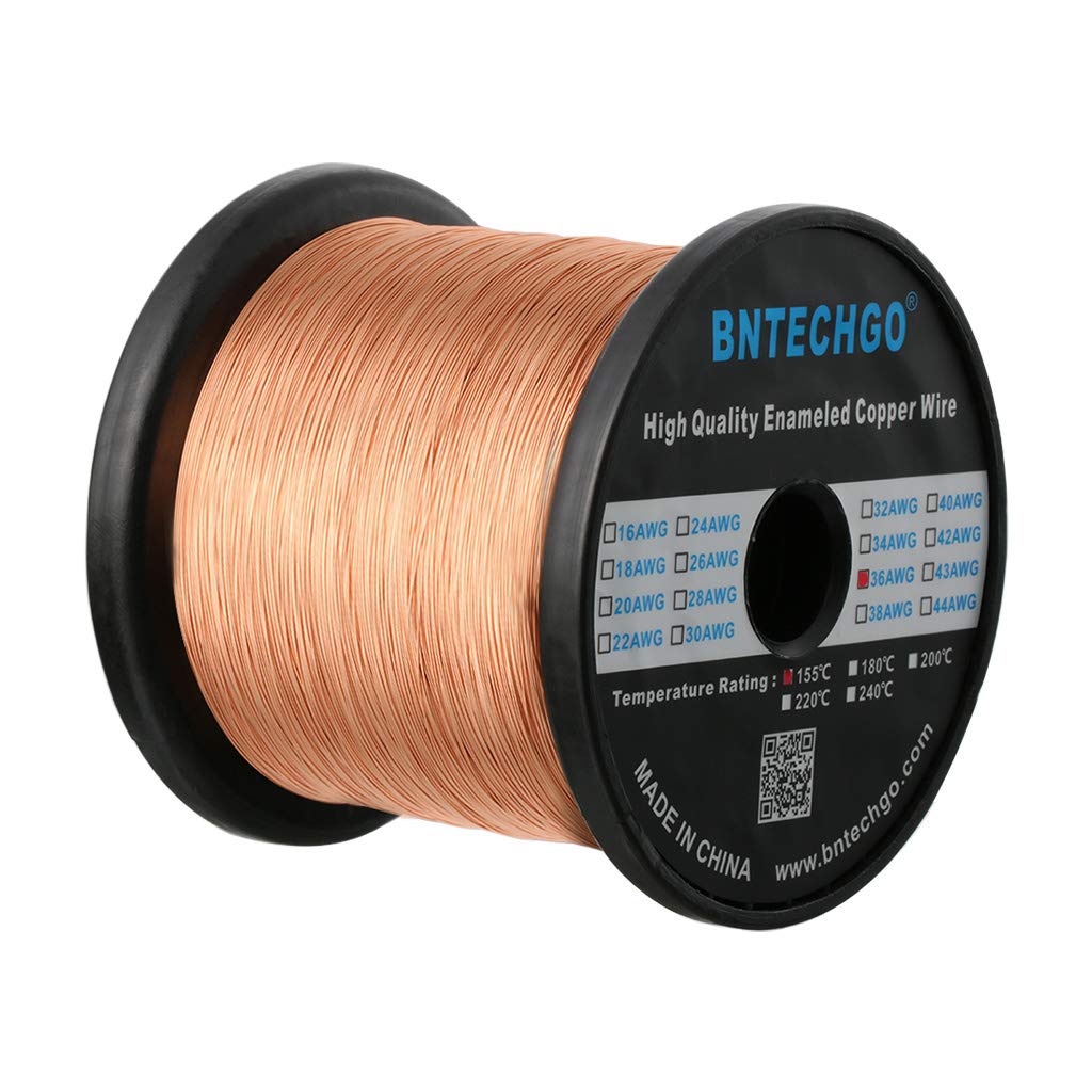 BNTECHGO 28AWG Magnet Wire 3lb Natural Enameled Copper Wire 0.0122"(0.31mm)