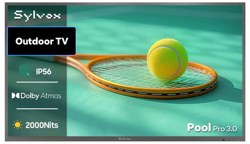 SYLVOX Outdoor TV, 85'' Mini LED QLED, 3500 Nits Extreme Brightness, 120Hz