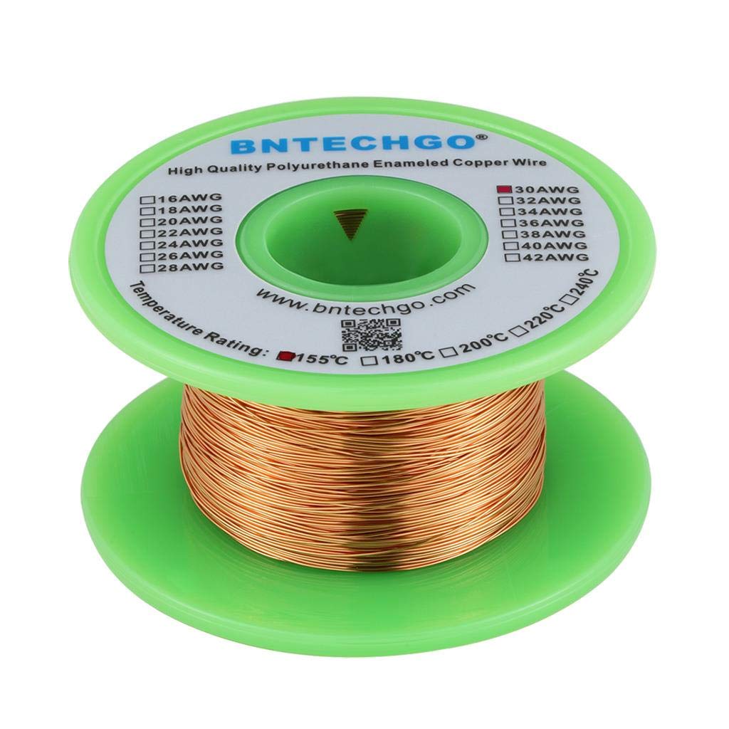 BNTECHGO 28AWG Magnet Wire 3lb Natural Enameled Copper Wire 0.0122"(0.31mm)