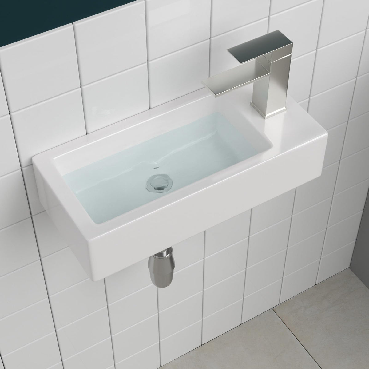 Sarlai Black Vessel Sink Rectangular - 24"x14" Modern Bathroom Vessel Sink Rectangle Above Counter Black Ceramic Porcelain Lavatory Vanity Sink Art Basin
