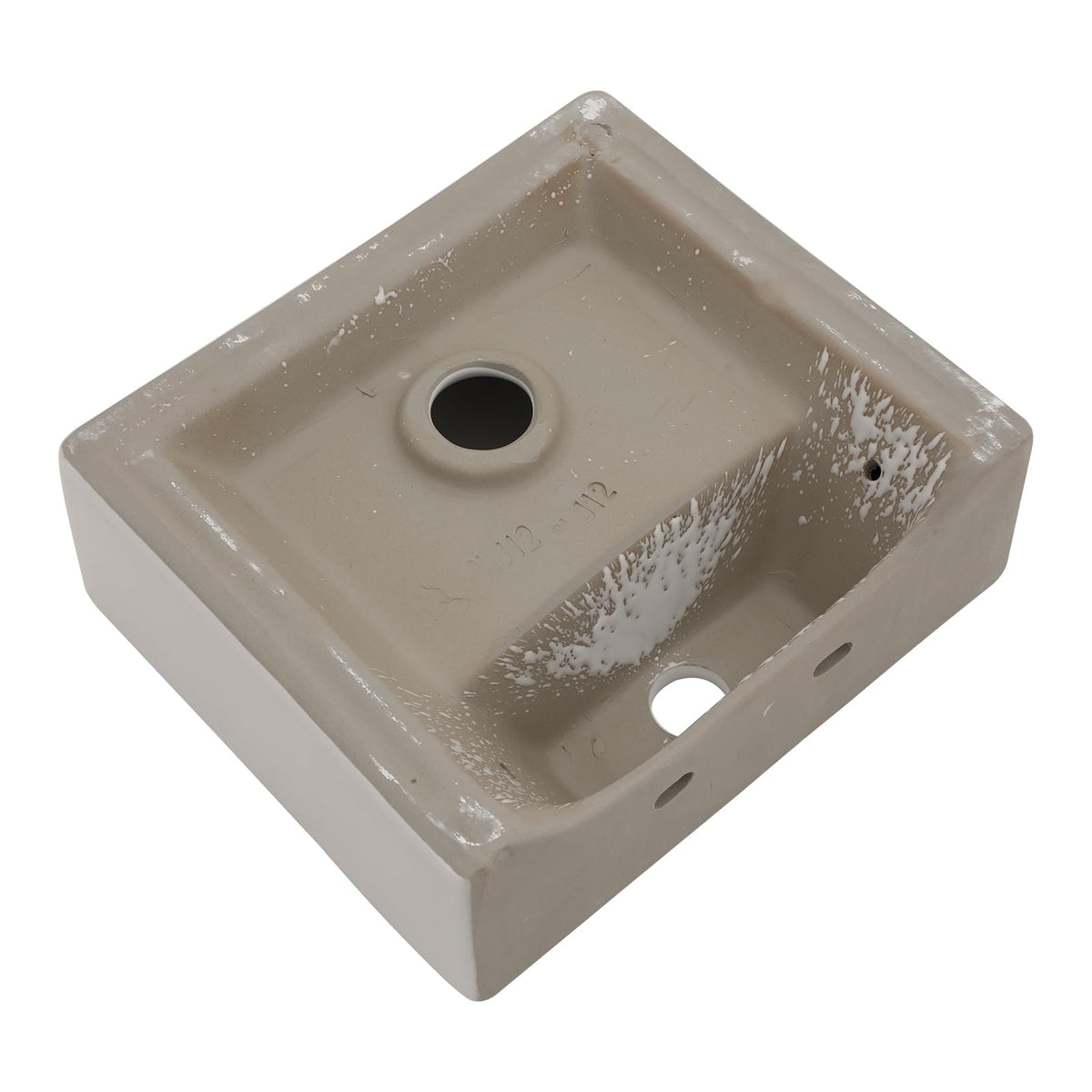 Lordear Wall Mounted Vessel Sink 16x11 Inch, U-Shape White Porcelain Bathroom Sink with Black Faucet and Support Pedestal Legs, Wall Hung Vanity Sink with Towel Rack for Small Bathrooms