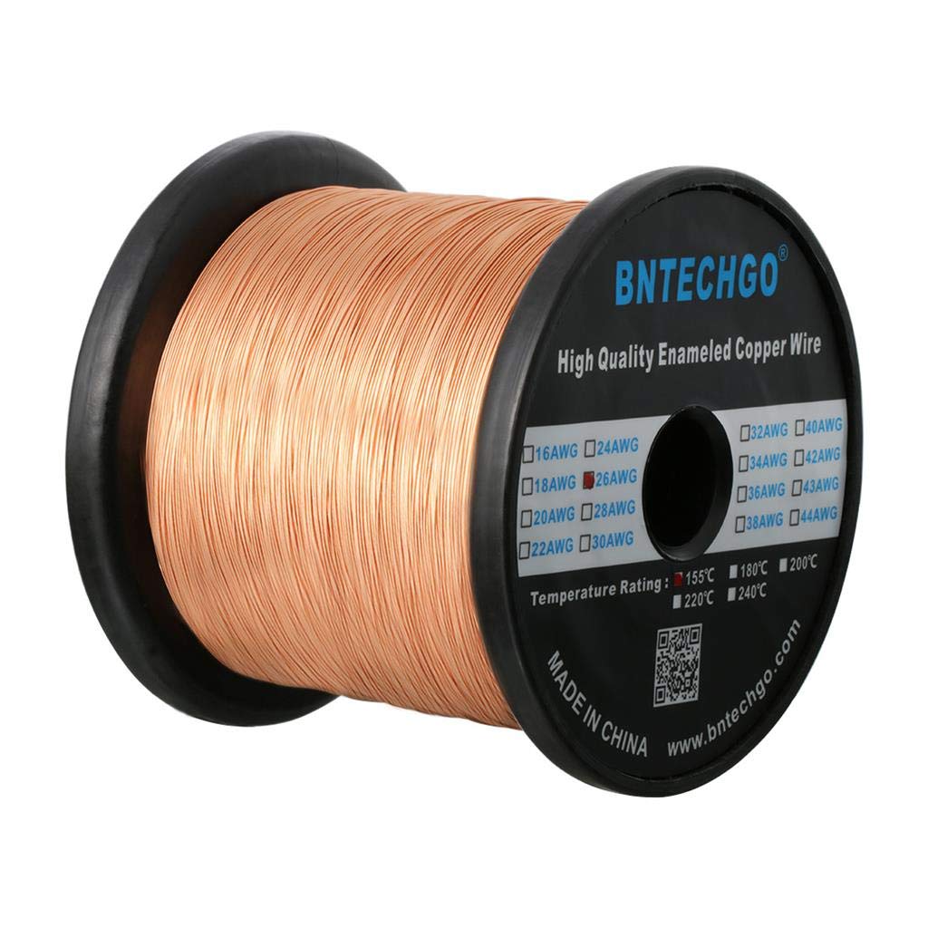 BNTECHGO 28AWG Magnet Wire 3lb Natural Enameled Copper Wire 0.0122"(0.31mm)