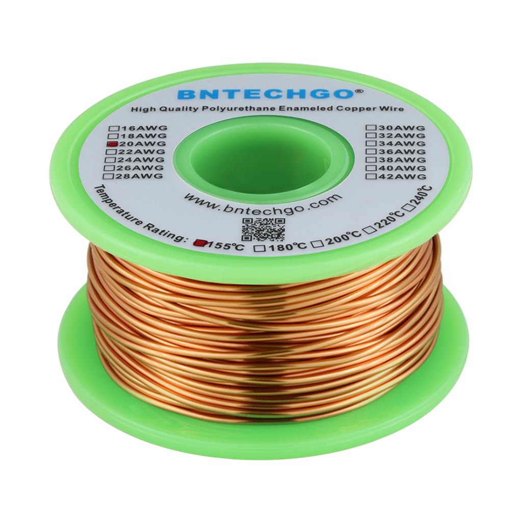 BNTECHGO 28AWG Magnet Wire 3lb Natural Enameled Copper Wire 0.0122"(0.31mm)