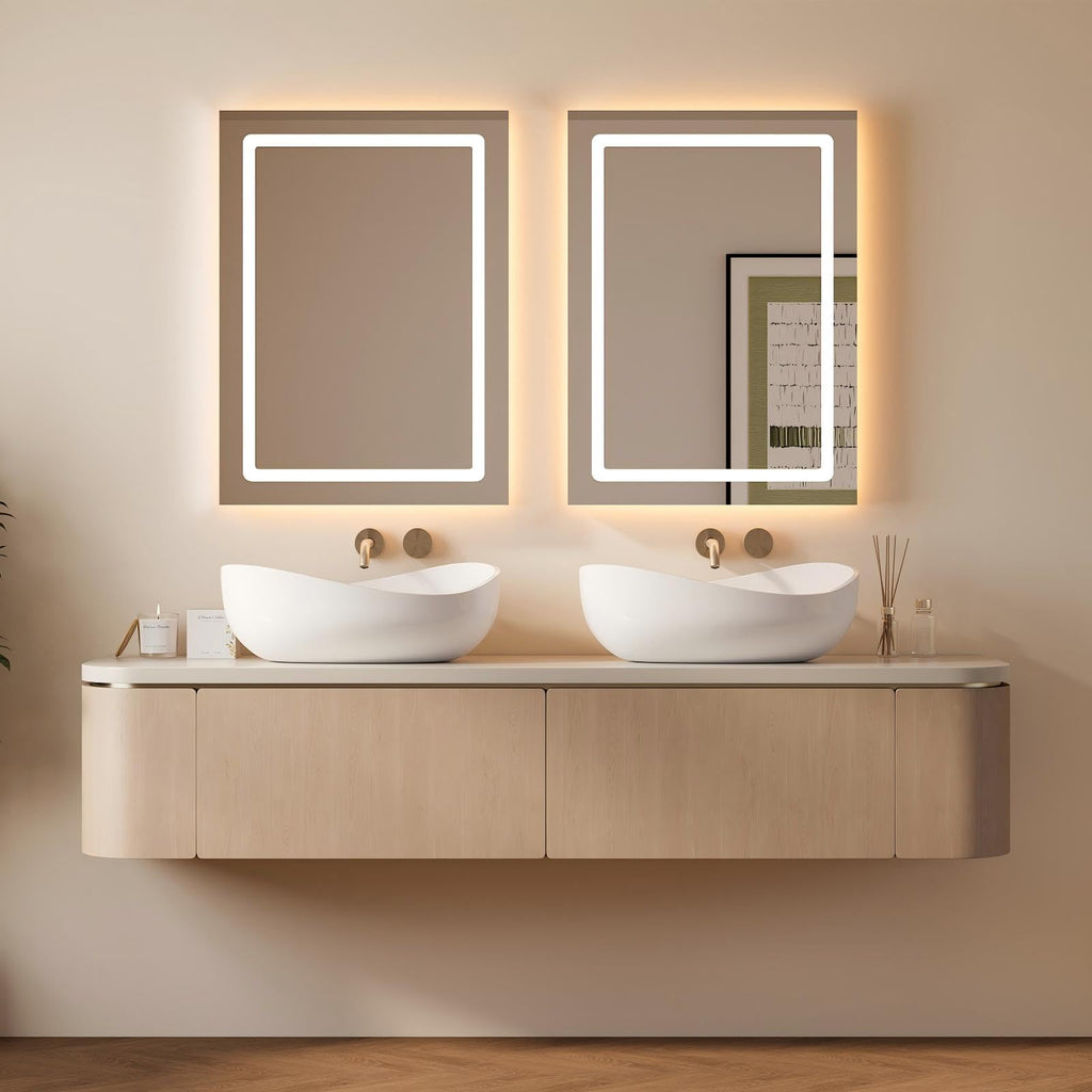 22.44'' Stone Resin Bathroom Vessel Sink, Glossy White