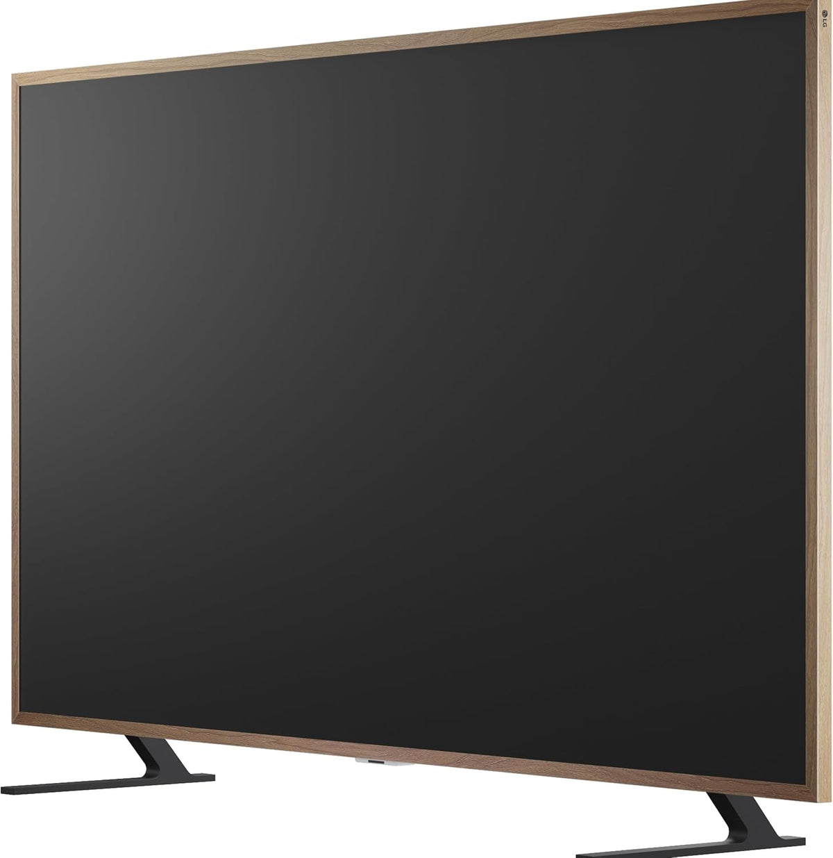 LG 65-Inch Art Gallery TV QNED AI LX7B Series Mini LED Smart TV Bundle with Bonus Teak Bezel Natural Wood Magnetic Frame Included