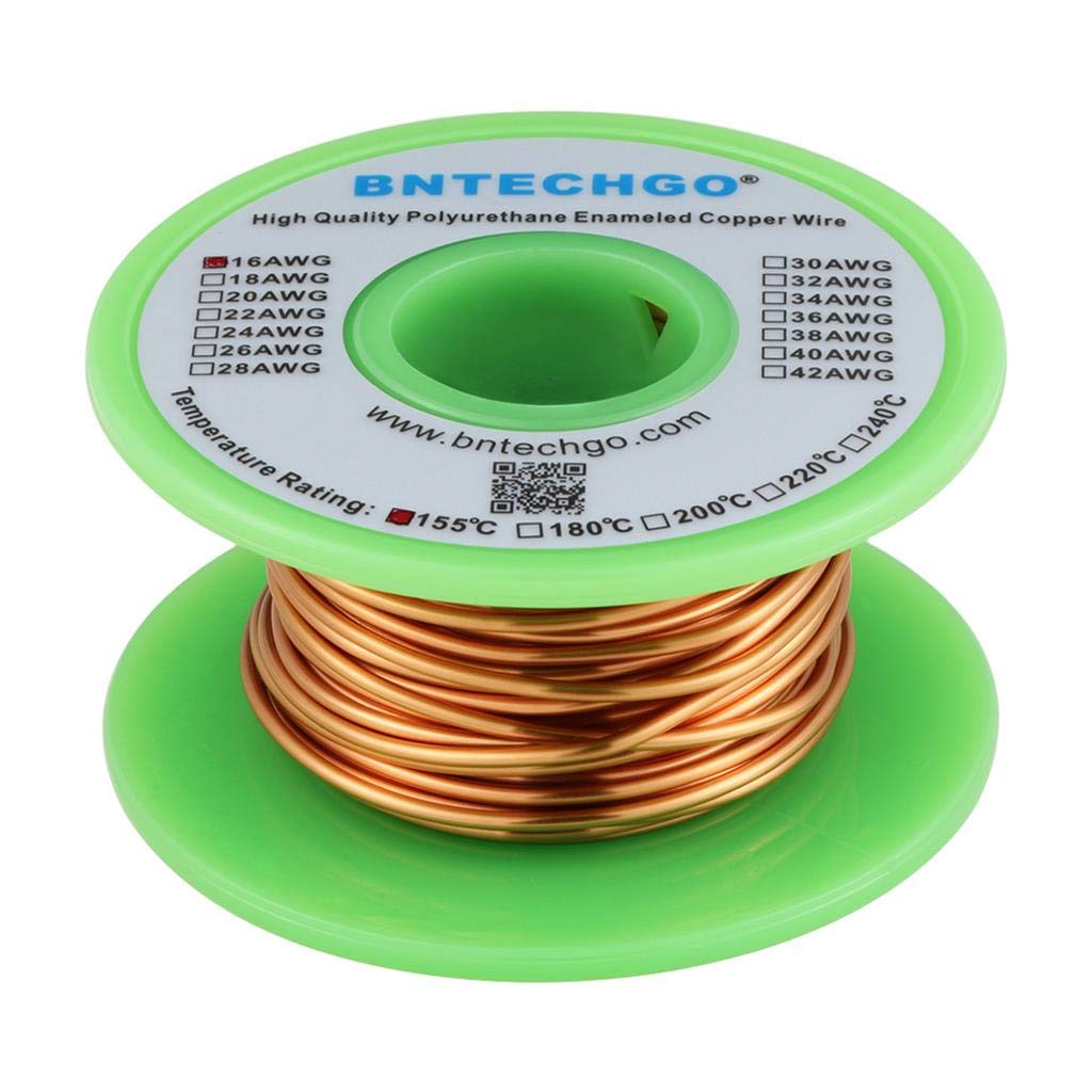 BNTECHGO 28AWG Magnet Wire 3lb Natural Enameled Copper Wire 0.0122"(0.31mm)