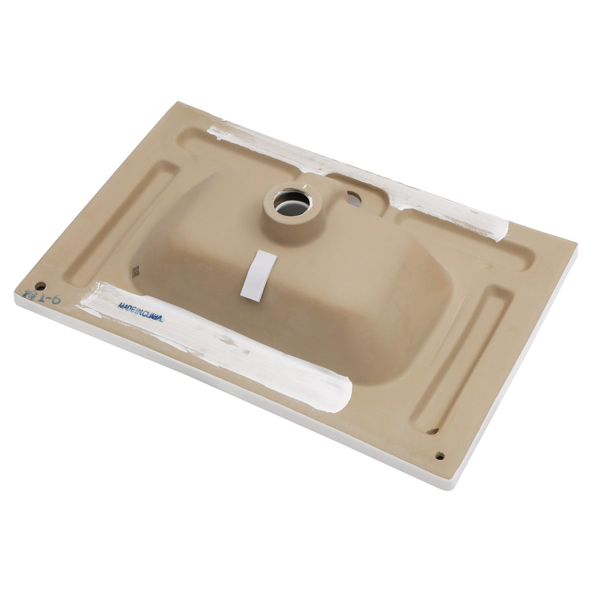 Sarlai Black Vessel Sink Rectangular - 24"x14" Modern Bathroom Vessel Sink Rectangle Above Counter Black Ceramic Porcelain Lavatory Vanity Sink Art Basin