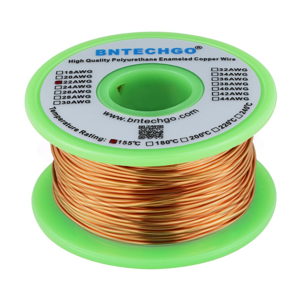 BNTECHGO 28AWG Magnet Wire 3lb Natural Enameled Copper Wire 0.0122"(0.31mm)