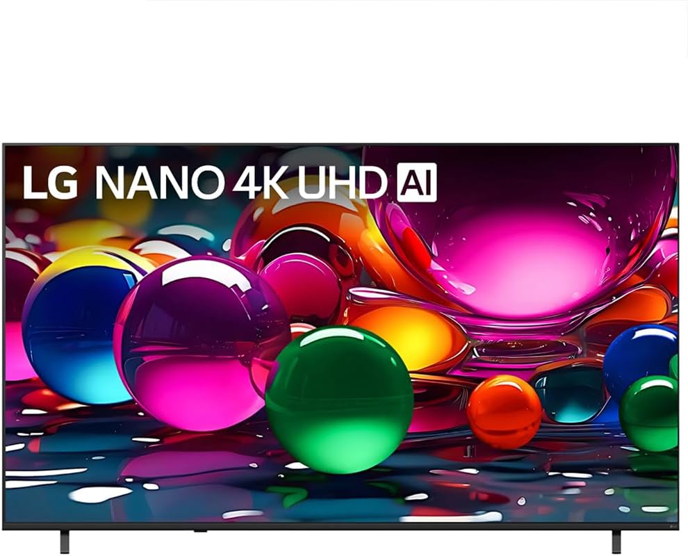 LG 85-Inch Nano 4K UHD AI NU70 Smart TV (2026) 85NU700BPUA Bundle with 1 YR CPS Enhanced Protection Pack, 6FT 4K HDMI Cable and Deco Gear Home Theater Beginner's Guide